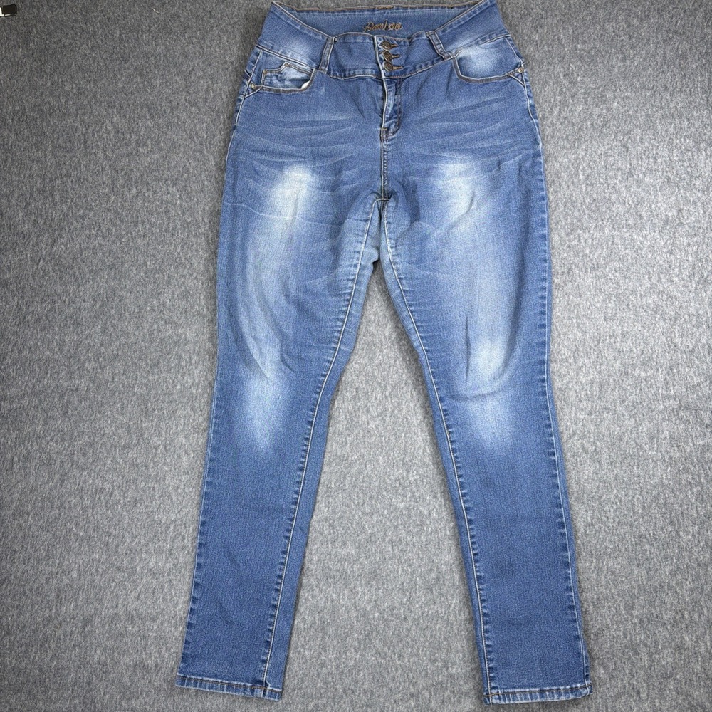 Bamboo Jeans Womens Size 17  High Rise Skinny Super Soft Medium Wash